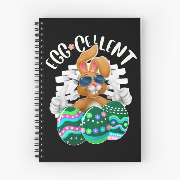 Item preview, Eggcellent Cool Easter Bunny With Eggs Easter Pun designed and sold by Designs By YL.