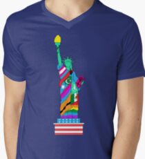 Freiheit für alle T-Shirt mit V-Ausschnitt für Männer