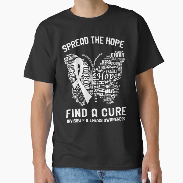 Item preview, Butterfly Ribbon Spread The Hope Find A Cure Invisible Illness Awareness designed and sold by Tadmab.