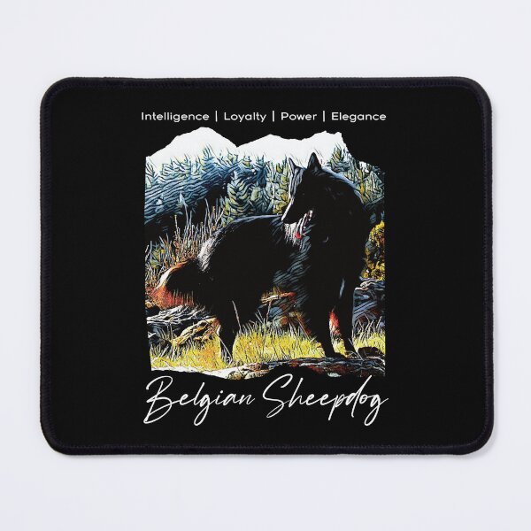 Item preview, Belgian Sheepdog Mountain Scene Dog to Art Abstract designed and sold by arlutai.
