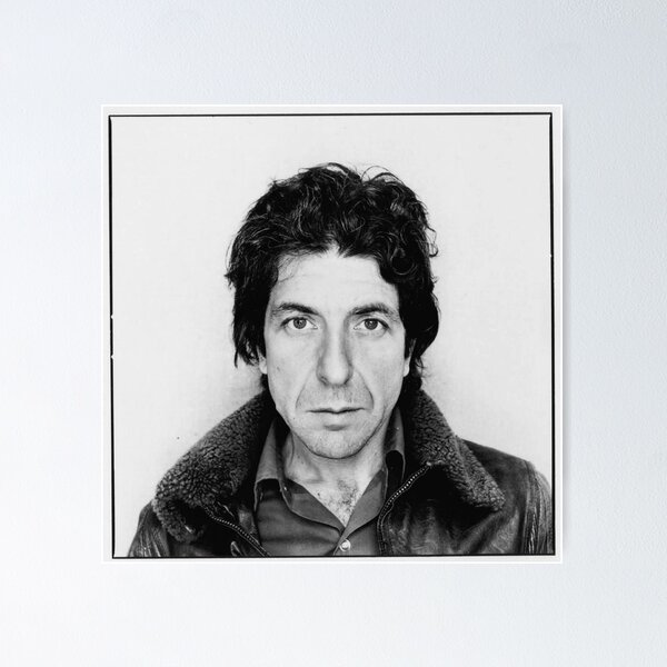 Item preview, Leonard Cohen Black and White  designed and sold by ArtWithHearts11.
