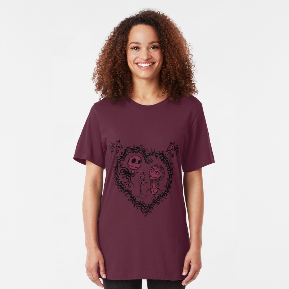 Nightmare Before Valentine's Day Slim Fit T-Shirt