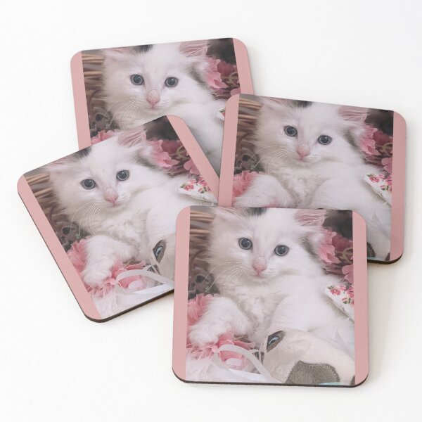 Item preview, Cute ragdoll Norwegian forest kitten designed and sold by Fluffycat2020.