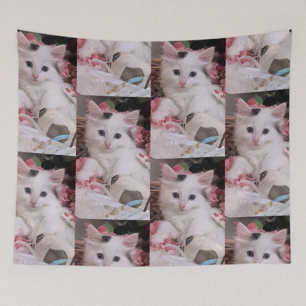 Item preview, Cute ragdoll Norwegian forest kitten designed and sold by Fluffycat2020.