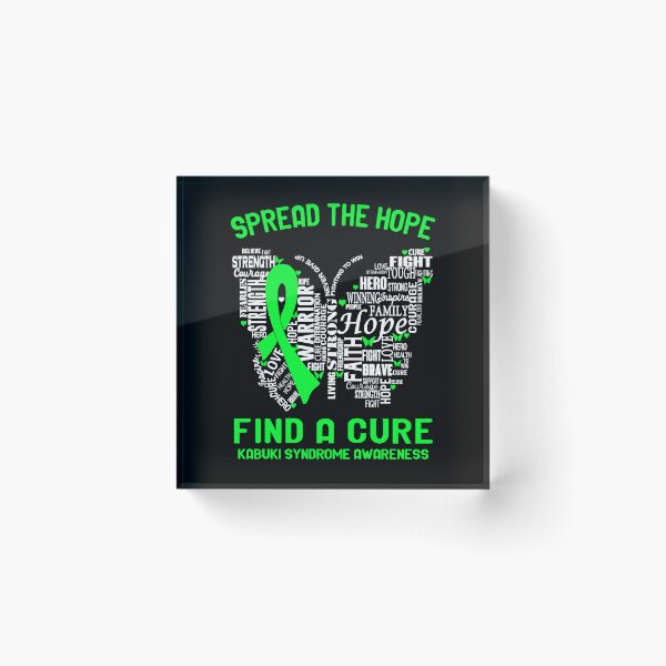 Item preview, Butterfly Ribbon Spread The Hope Find A Cure Kabuki Syndrome Awareness designed and sold by Tadmab.