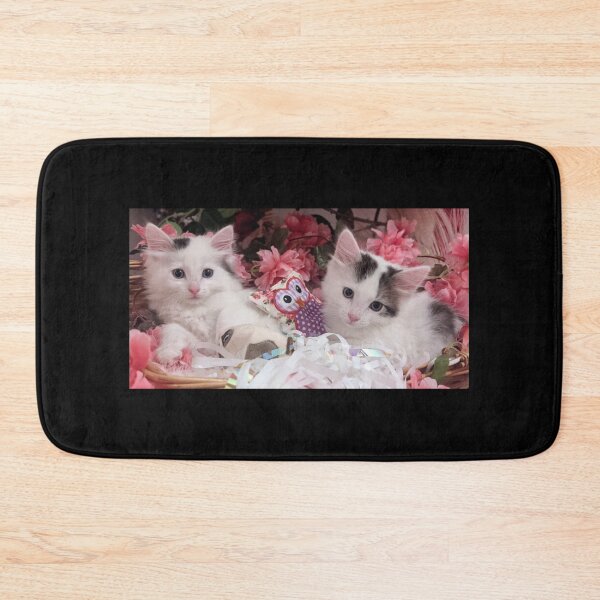 Item preview, Cute ragdoll Norwegian forest kittens in a basket designed and sold by Fluffycat2020.