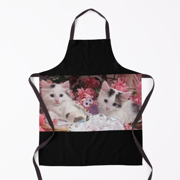 Item preview, Cute ragdoll Norwegian forest kittens in a basket designed and sold by Fluffycat2020.