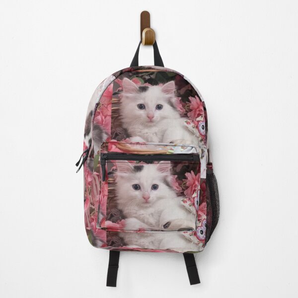 Item preview, Cute ragdoll Norwegian forest kittens in a basket designed and sold by Fluffycat2020.