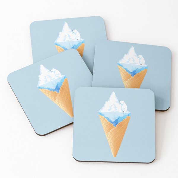 Item preview, Polar bears on the iceberg in an ice cream cup  designed and sold by Faty-Za.