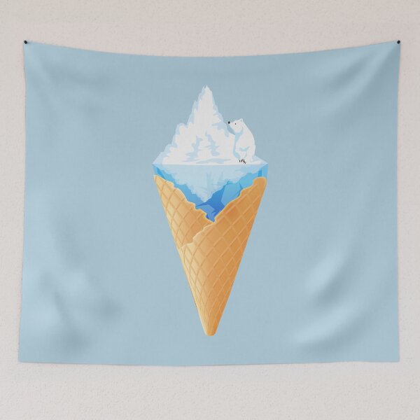Item preview, Polar bears on the iceberg in an ice cream cup  designed and sold by Faty-Za.