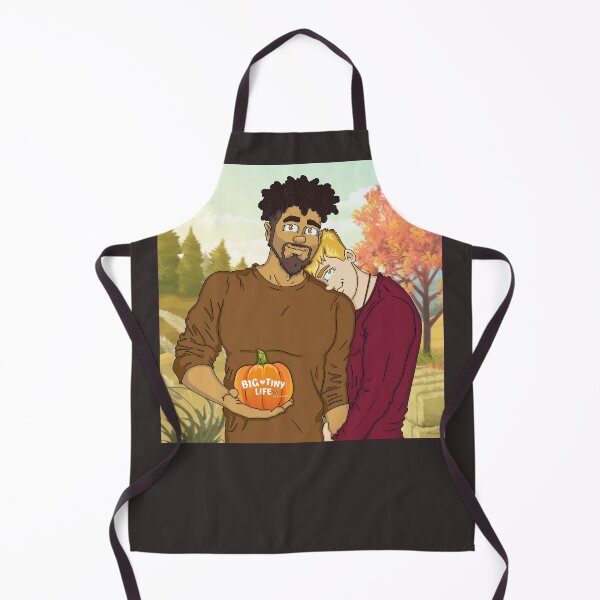 Item preview, Big Tiny Life Biggs & Tiny Holding Fall Pumpkin designed and sold by BigTinyLife.