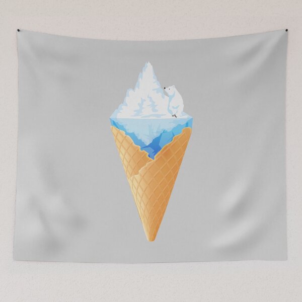 Item preview, Polar bears on the iceberg in an ice cream cup  designed and sold by Faty-Za.