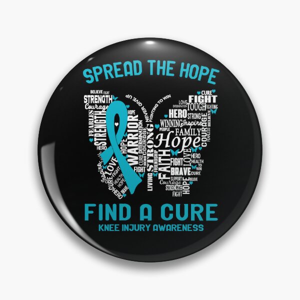 Item preview, Butterfly Ribbon Spread The Hope Find A Cure Knee Injury Awareness designed and sold by Tadmab.