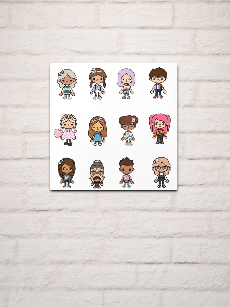 toca boca character pack Art Board Print for Sale by Pocapoㅤ