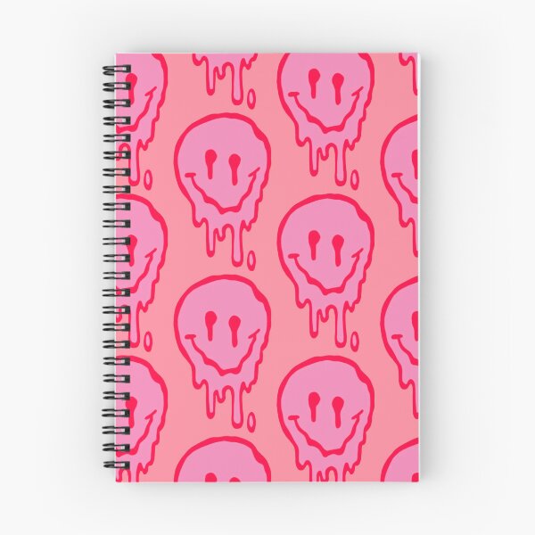 Item preview, Hot pink preppy dripping smiley face designed and sold by BeauBeauxox.