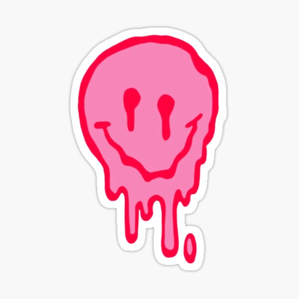 This Preppy Melted Smile Sticker Is High Quality And Cheap