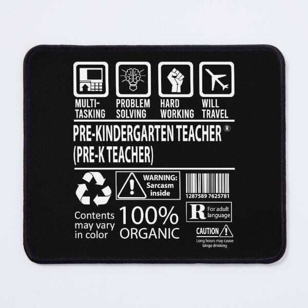 Item preview, Pre-Kindergarten Teacher (Pre-K Teacher) T Shirt - MultiTasking Certified Job Gift Item Tee designed and sold by sabinacsnm.
