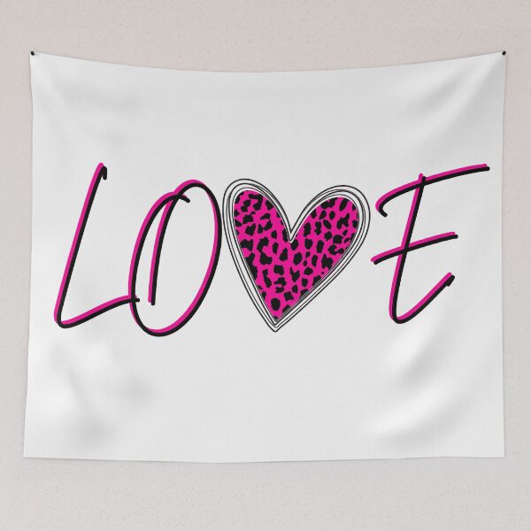 Item preview, Pink Leopard print Love designed and sold by SparkyMae.