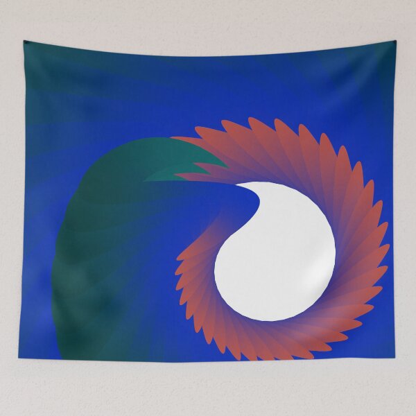 Item preview, Pink blue Neon Gradient Abstract Swirl designed and sold by Ariel Guevara.