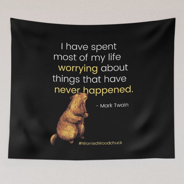 Item preview, I Have Spent Most of My Life Worrying #WorriedWoodchuck designed and sold by Primal Frog.