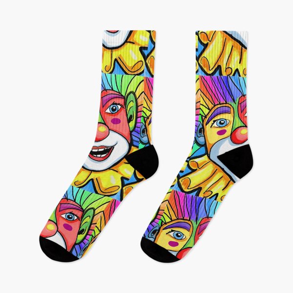 Item preview, rainbow clown designed and sold by Elnica.