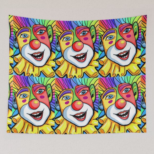 Item preview, rainbow clown designed and sold by Elnica.