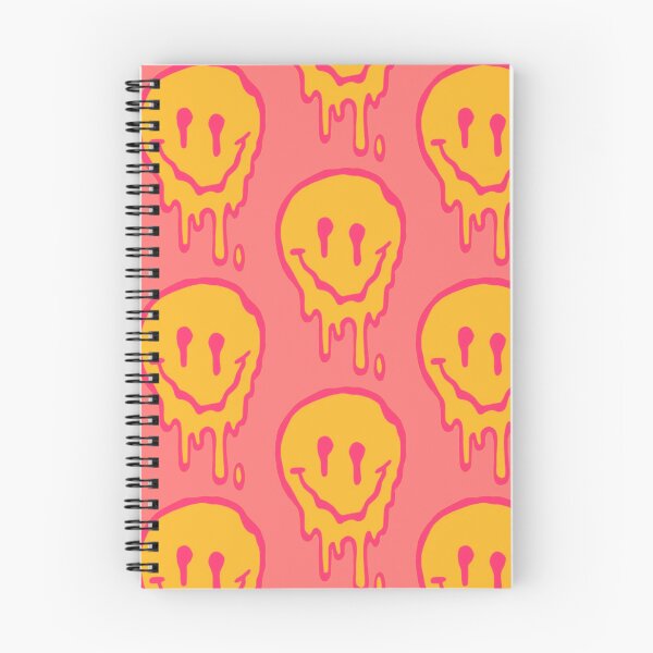 Item preview, Yellow and Pink dripping smiley face x designed and sold by BeauBeauxox.