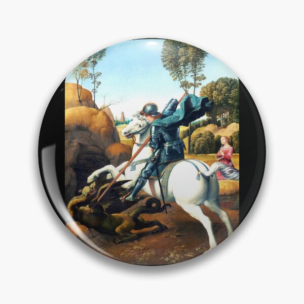 Item preview, Saint George Slays The Dragon by Raphael designed and sold by KathteeDesign.