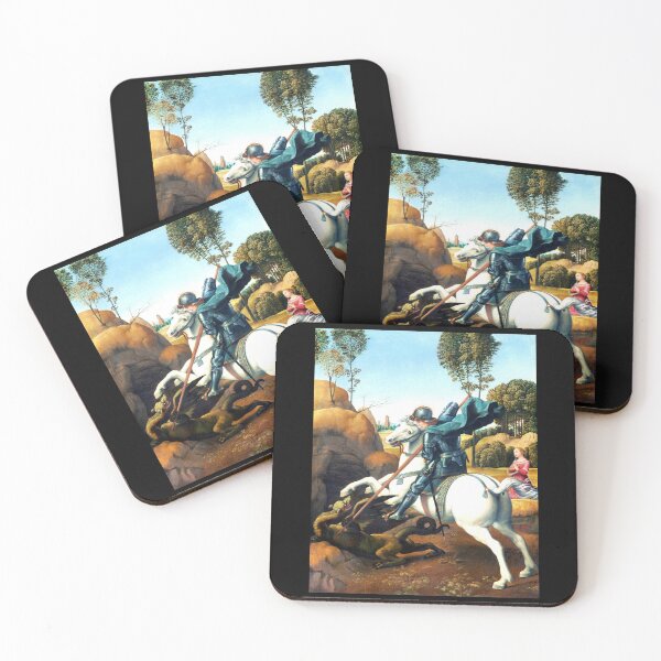 Item preview, Saint George Slays The Dragon by Raphael designed and sold by KathteeDesign.