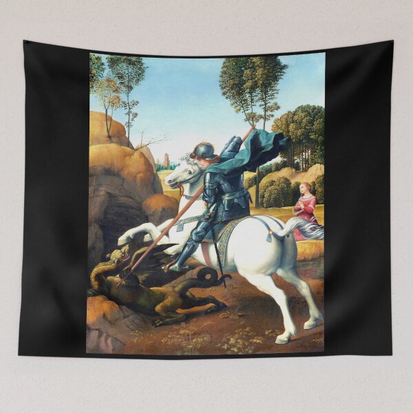 Item preview, Saint George Slays The Dragon by Raphael designed and sold by KathteeDesign.