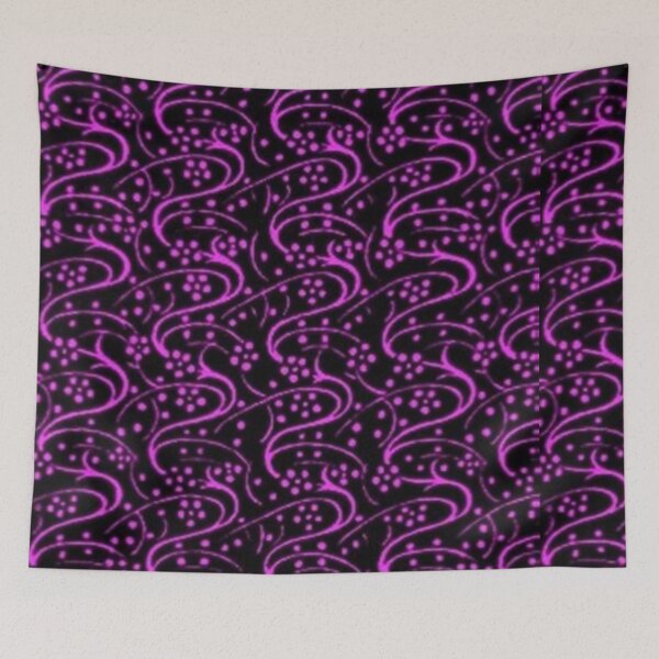Item preview, Vintage Floral Purple Amethyst Black designed and sold by SaraValor.