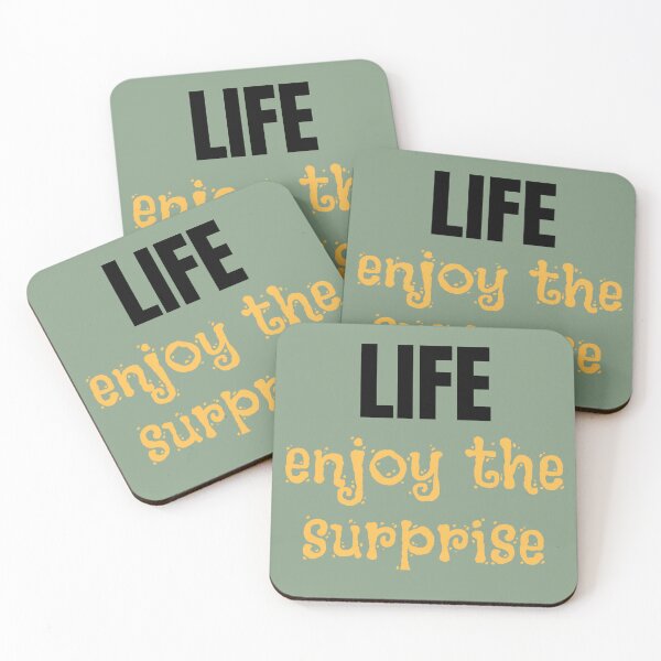 Artikelvorschau, Life Enjoy the Surprise - Gelb entworfen und verkauft von KeksWorkroom.