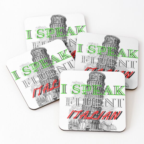 Item preview, I SPEAK FLUENT ITALIAN designed and sold by boutiquati.