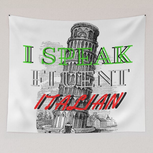 Item preview, I SPEAK FLUENT ITALIAN designed and sold by boutiquati.