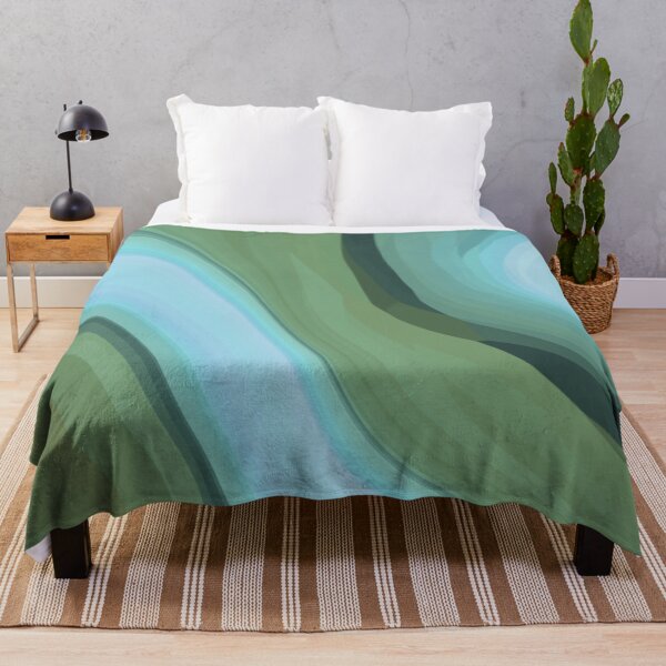 Item preview, Shades of Teal Green Blue Abstract Flow designed and sold by slimbirdy.