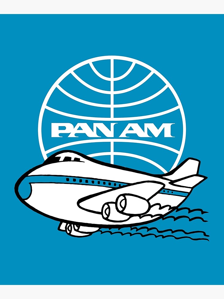Thumbnail 6 of 6, Mounted Print, Pan Am 747 | Pan American Airways | Retro Series designed and sold by darryldesign.
