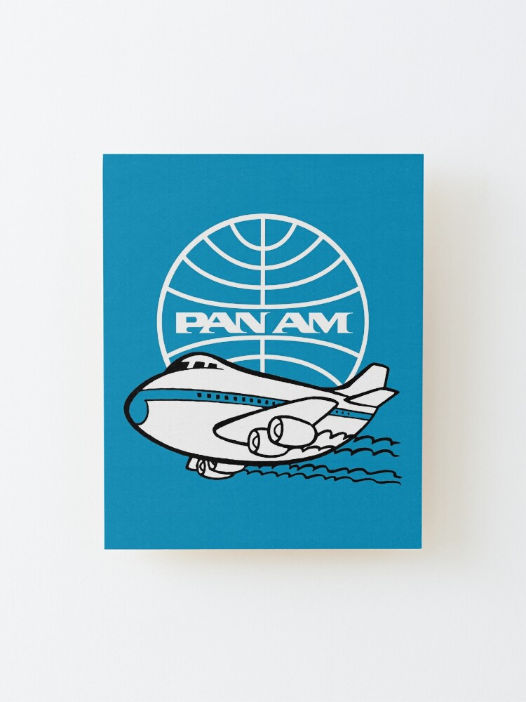 Thumbnail 2 of 6, Mounted Print, Pan Am 747 | Pan American Airways | Retro Series designed and sold by darryldesign.