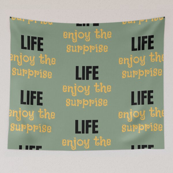 Artikelvorschau, Life Enjoy the Surprise - Gelb entworfen und verkauft von KeksWorkroom.