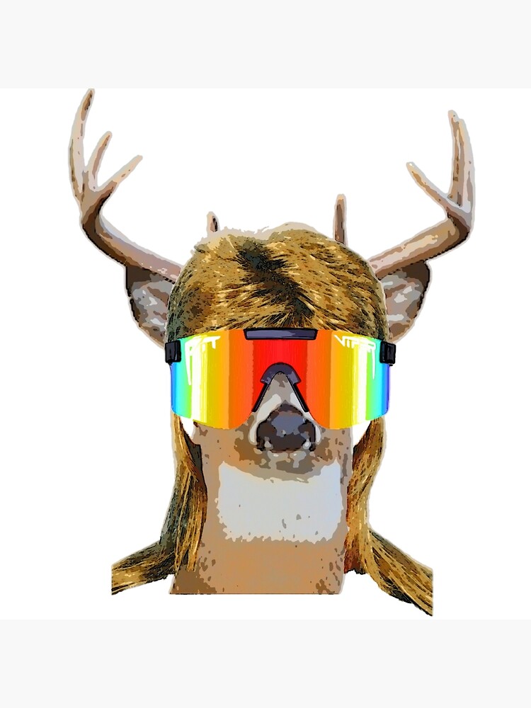 deer with mullet and pit vipers shirt