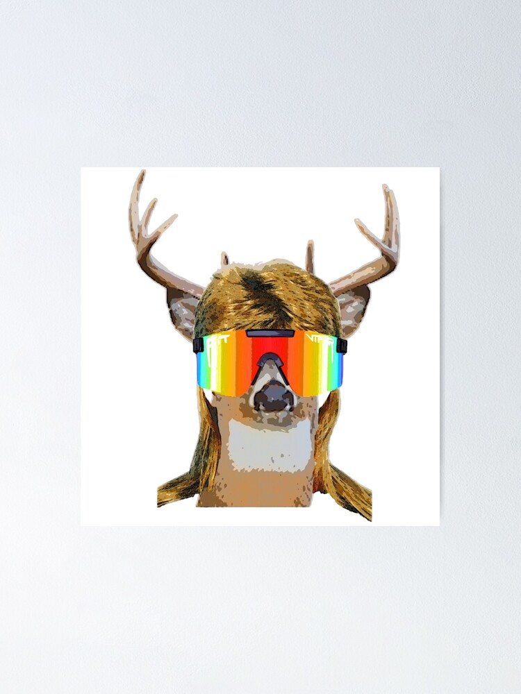 deer with mullet and pit vipers shirt