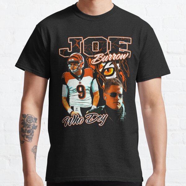 90s Joe Burrow Cincinnati Bengals Who Dey T-Shirt