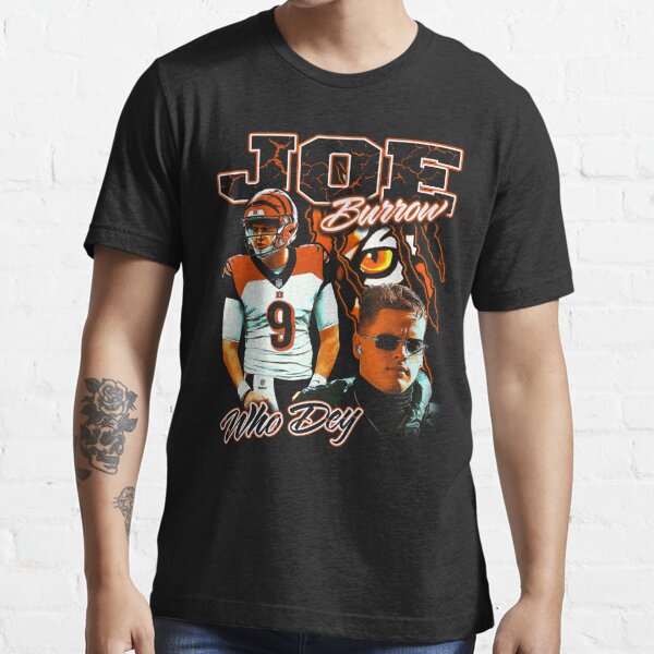 90s Joe Burrow Cincinnati Bengals Who Dey T-Shirt