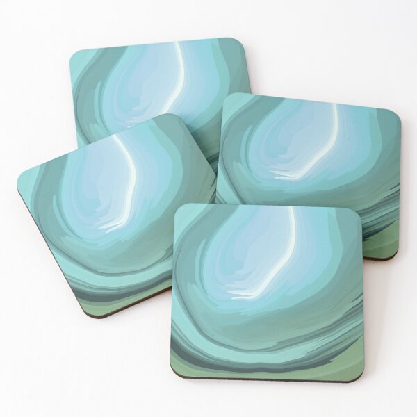 Item preview, Shades of Green Teal Blue Abstract designed and sold by slimbirdy.