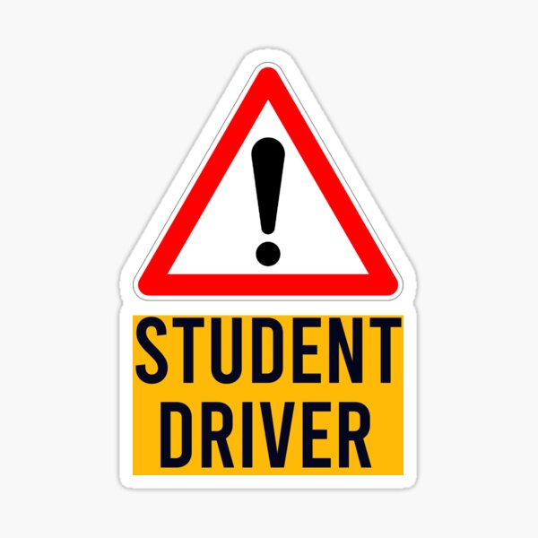 "student driver" Sticker for Sale by sihnisho Redbubble