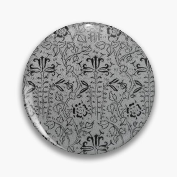 Item preview, Vintage Floral Pewter Gray designed and sold by SaraValor.