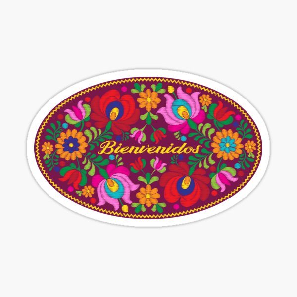 Bienvenido - Welcome Sticker for Sale by Lyn Ellison