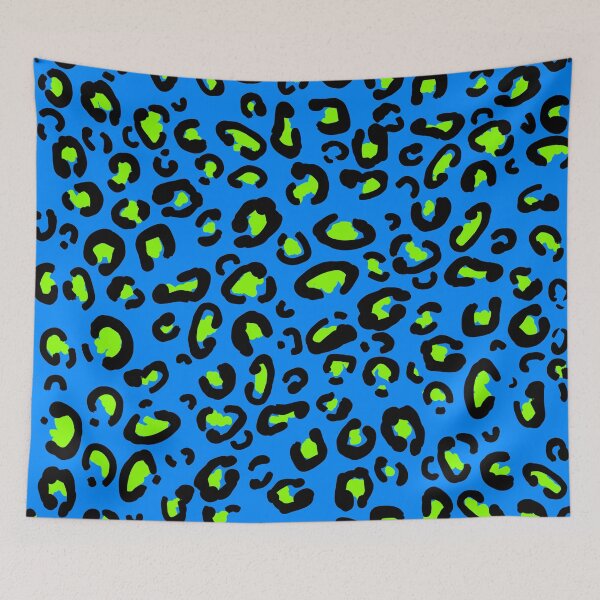 Item preview,  blue and  Green leopard print designed and sold by DemonicGloom.