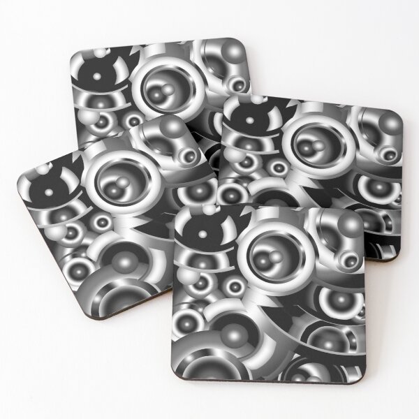 Item preview, Black Grey abstract spheres designed and sold by SparkyMae.