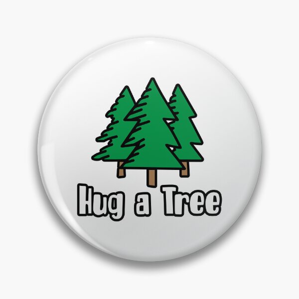 Item preview, "Hug a Tree" text with three green trees design designed and sold by Jrodi.
