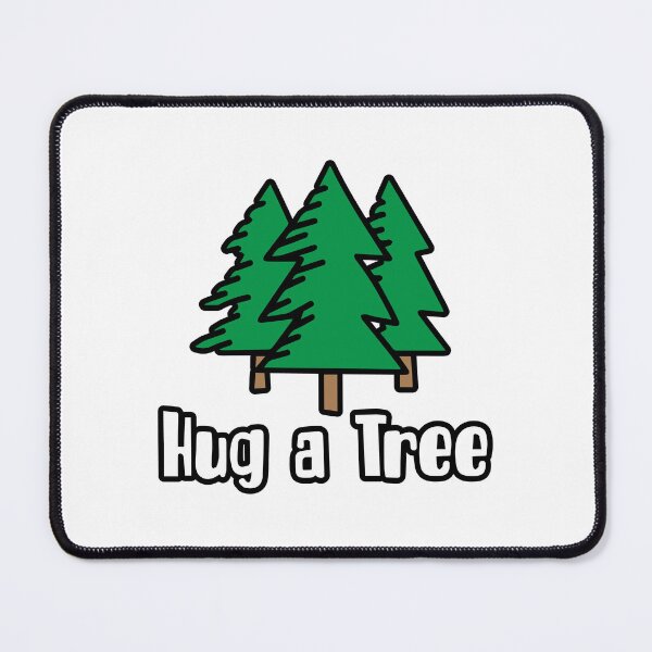 Item preview, "Hug a Tree" text with three green trees design designed and sold by Jrodi.